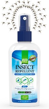 Eco Defense Bug Spray - All Natural Mosquito Repellent - Repel Mosquitoes and Bugs Guaranteed - Perfect for Kids and Adults - Lasts for Hours - DEET FREE - Keep Insects Off or Your Money Back