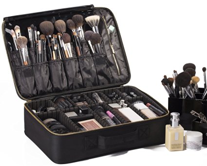 ROWNYEON Portable EVA Makeup Case-Professional 16.14"/ Makeup Brush Sets / Make Up Artist Organizer Bag