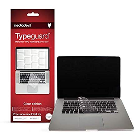 MediaDevil Typeguard MacBook Air 13" (2012-2017) Keyboard Cover (USA Key Layout) - Clear Edition