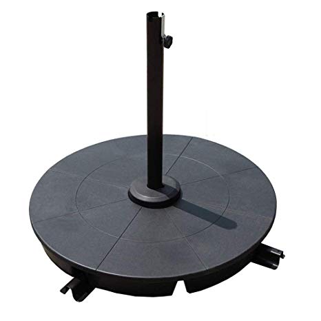COBANA 4-Piece Cantiliver Offset Patio Umbrella Base,Easy Filling Umbrella Weight,Sand Filled Only,120lbs