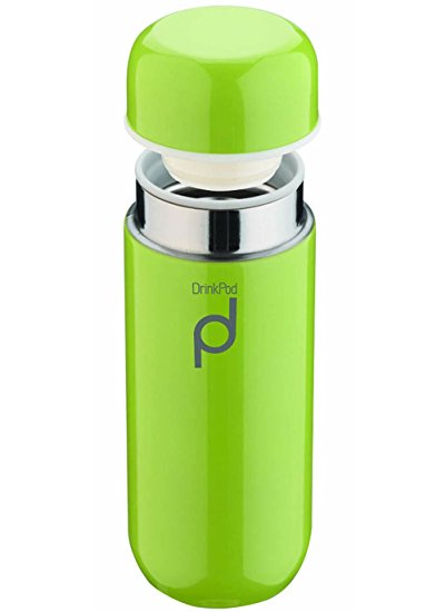 'DrinkPod' Stainless Steel Vacuum Flask Green