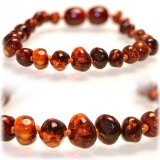 Certified Baltic Amber Teething Necklace for Baby honey - Anti-inflammatory