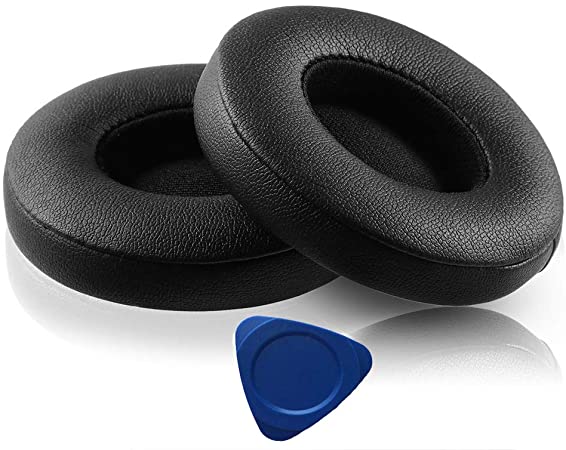 Replacement Earpad Headphone Ear pads cushions cover for Monster Beats By Dr Dre Solo 2 Solo 2.0 Solo 3 wireless Headphone Only (Doesn't fit for Others headset) (Black) renensin