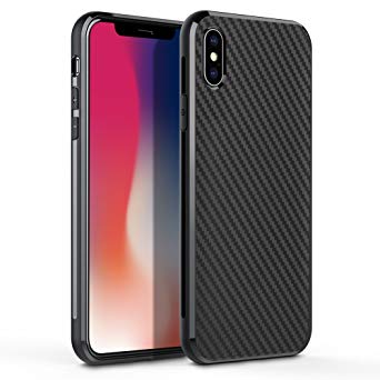 iPhone X Case, iPhone Xs Case, Xawy Slim Fit Shell Hard Soft Feeling Full Protective Anti-Scratch&Fingerprint Cover Case Compatible with iPhone X (Black)