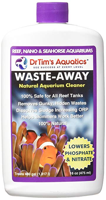 DrTim's Aquatics Waste-Away Natural Aquarium Cleaner for Reef and Nano Aquariums, 16-Ounce