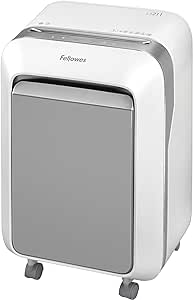 Fellowes distruggi documenti a microframmento LX31M, 16 fogli, per piccolo ufficio, da 1 a 3 utenti, distruggidocumenti con tecnologia Intellibar e Safesense, bianco [ESCLUSIVA AMAZON]