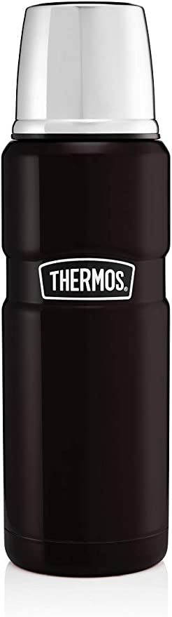 Thermos 190755 Stainless King Flask, Matt Black, 470 ml