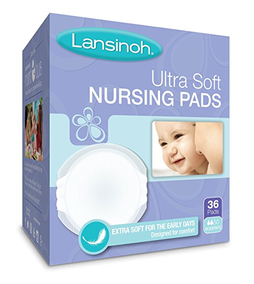 Lansinoh Ultra Soft Disposable Nursing Pads, For Breastfeeding Mothers, Leak Proof Protection, Maximum Comfort and Discretion, Gentle for Nursing Mothers, 36 Count