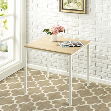 Zinus Modern Studio Collection Soho Square Table, White