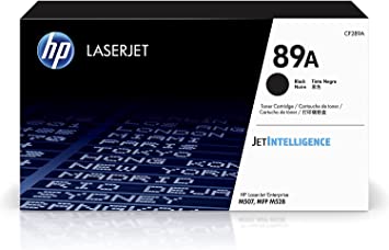 Original HP 89A Black Toner Cartridge | Works with HP LaserJet Enterprise M507 Series, HP LaserJet Enterprise MFP M528 Series | CF289A