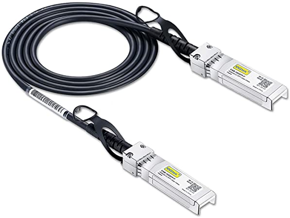 SFP  DAC Twinax Cable, Passive, Compatible with Cisco SFP-H10GB-CU0.3M, Ubiquiti and More, 0.3 Meter(0.98ft)