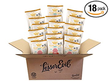 LesserEvil Buddah Bowl Organic Popcorn, Classic Cheddah, 0.88 Ounce (Pack of 18)