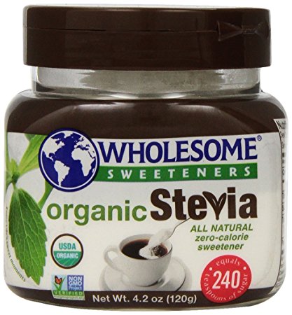 Wholesome Sweeteners Organic Stevia Spoonable Jar, 4.2-Ounce (Pack of 6)