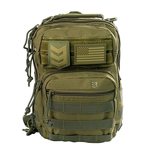 3V Gear Posse Tactical Sling Pack with Shoulder Sling for Everyday Carry Molle Multifunctional for Carrying Concealed Weapon