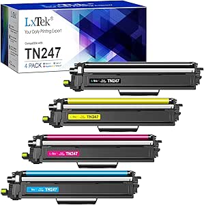 LxTek TN247 TN243CMYK Tóner Compatible para Brother TN-243CMYK TN-247 TN-243 para tóner Brother MFC L3750CDW DCP-L3550CDW MFC-L3770CDW MFC-L3710CW DCP-L3510CDW HL-L3210CW HL-L3210CW HL-L33210CW