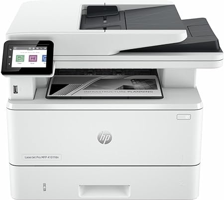 HP Manufacturer RENEWED Laserjet PRO MFP 4101FDN 42PPM Print/Copy/SCAN/FAX Duplex, White