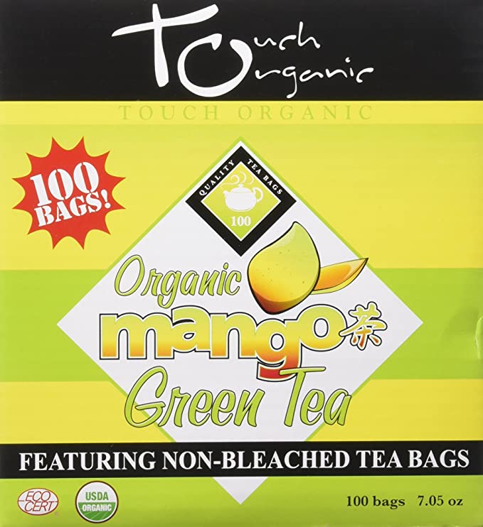 Touch Organic Mango Green Tea Cube, 100 Count, 7.05-Ounces