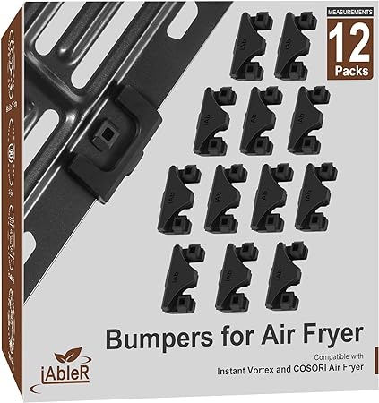 Original Air Fryer Tray Bumpers for Instant Vortex,Cosori-or Other Original Air Fryer Tray Bumpers for Instant Vortex, Cosori-or Other Air Fryers Crisper Plate Rubber Feet Replacement Parts