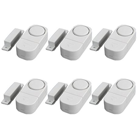 Ostart Wireless Home Doors Windows Security Entry Alarm System - EASY to install FREE BATTIRES!! (Pack of 6)