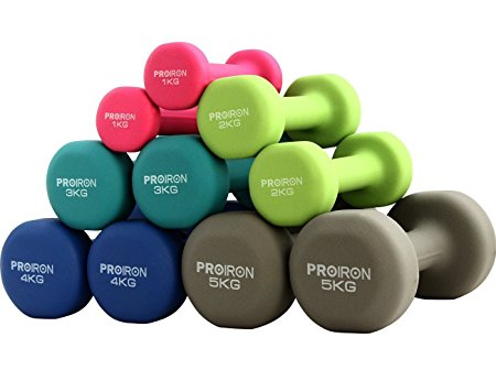 PROIRON Neoprene Dumbbell Weights Home Gym Exercise (Boxed in a pair)