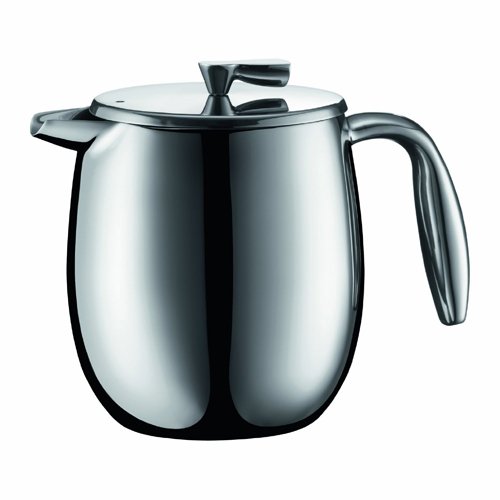 Bodum COLUMBIA Coffee Maker, Thermal French Press Coffee Maker, Stainless Steel, 17 Ounce