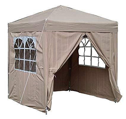 Airwave 2x2m Waterproof Beige Garden Pop Up Gazebo - Stunning Outdoor Marquee Tent with Carry Bag