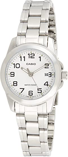 Casio Women's LTP-1215A-7B2DF Quartz Analog Silver Tone Watch