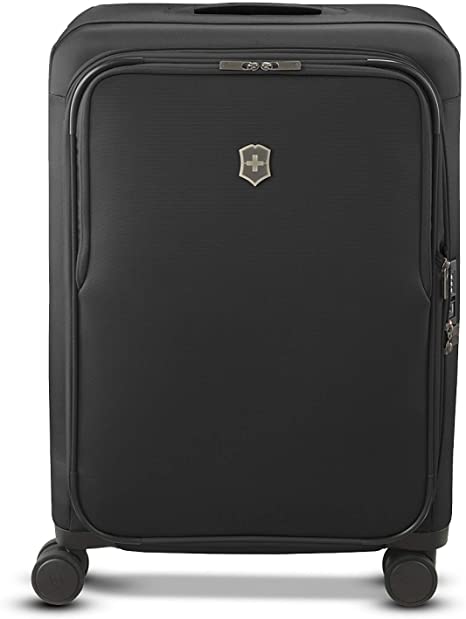 Victorinox Connex Softside Spinner Luggage, Black, Checked-Medium (26")