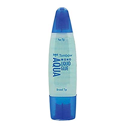 Tombow 52180 MONO Aqua Liquid Glue, 1.69 Ounce, 1-Pack. Dual Tip Dispenser for Precise to Full Coverage Application that Dries Clear. (2-Pack)