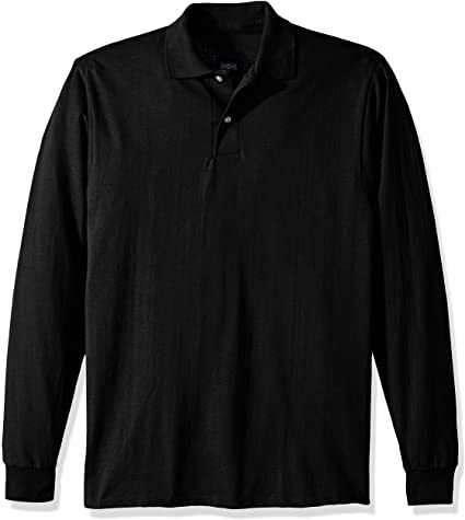 Jerzees Mens Spot Shield Long Sleeve Polo Sport Shirt Polo Shirt