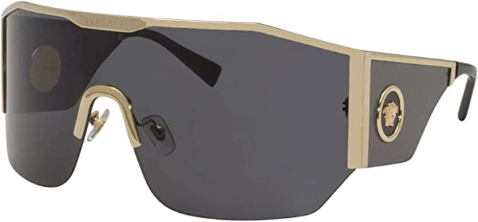 Versace VE2220 100287 Gold VE2220 Visor Sunglasses Lens Category 3 Size 41mm