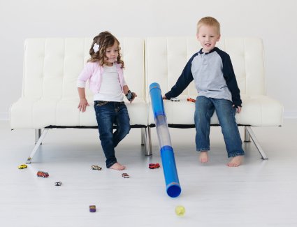 Tot Tube Playset - Toy Car and Ball Tunnel Ramp Race Track