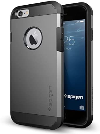 Spigen Tough Armor Designed for iPhone 6 (2014) / Designed for iPhone 6s (2015) - Gunmetal