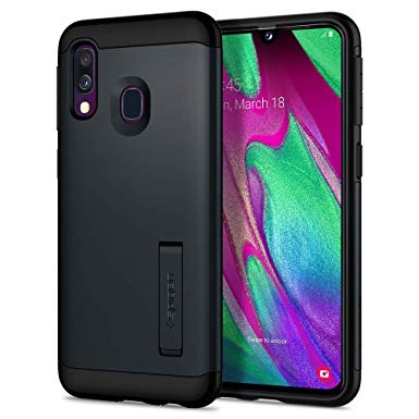 Spigen Slim Armor Compatible for Samsung Galaxy A40 Case Cover - Metal Slate