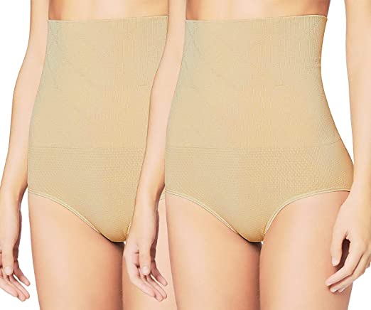 iLoveSIA Women's High-Waist Control Knickers Slimming with Waist Cincher Shapewear