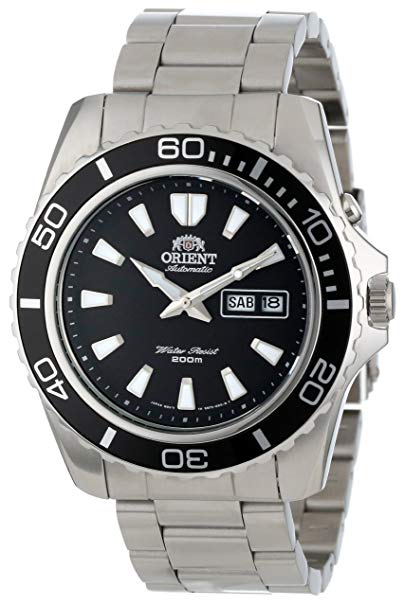 Orient Mens CEM75001B 200m Diver Watch21 Jewels Black Watch