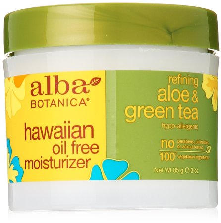 Alba Botanica Hawaiian Aloe and Green Tea Oil-Free Moisturizer 3 Ounce