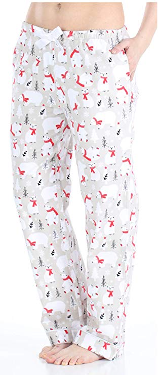 PajamaMania Women's Cotton Flannel Pajama PJ Pants