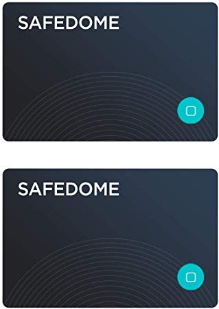 Safedome Classic Bluetooth Tracker Card Multi-Pack: fits Any Wallet, Purse or Bag. The thinnest Bluetooth Card in The World – 2 Pack