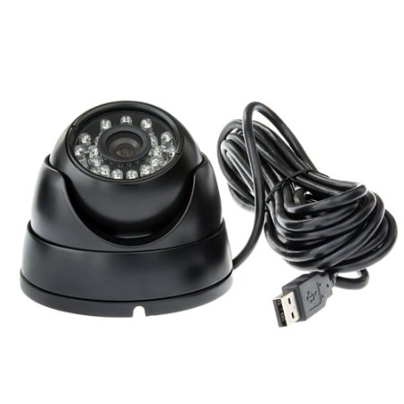 ELP 1megapixel Day Night Vision Indoorampoutdoor Cctv Usb Dome Housing Camera Vandal-proof for House and Pc Industrial Securitycctv Camera for Baby Monitor Pets Monitorhome Security
