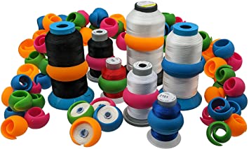 Ultima Thread Spool Savers – 50 Pieces – Spool Huggers Prevent Spooled Thread from Unwinding – Ultima Sewing, Quilting, Embroidery & Needlecraft Notions for Machine or Hand Sewing