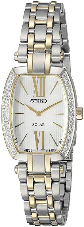 Seiko Women's SUP284 Tressia Analog Display Japanese Quartz Two Tone Watch