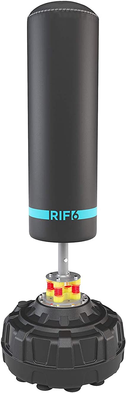 RIF6 Freestanding Punching Bag for Home and Gym Workouts – Heavy Bag with Stand, Suction Cup Base, and Dual Shock Absorbers – Boxing, Cardio, and Fitness Training Equipment for Adults and Kids