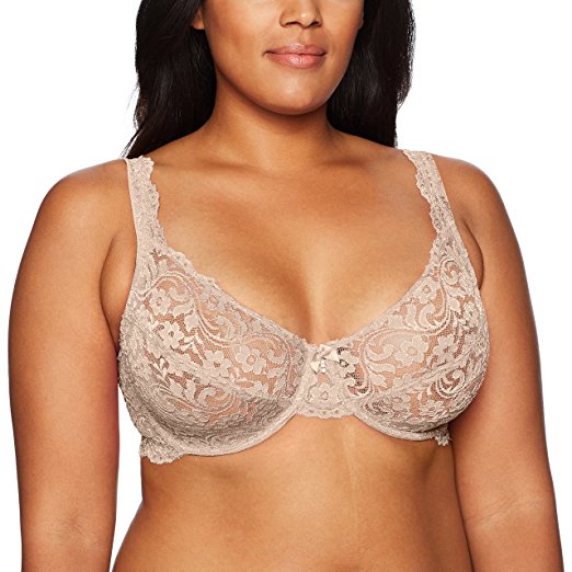 Smart Sexy Women's Plus Size Curvy Signature Lace Unlined Underwire Bra with Added Support