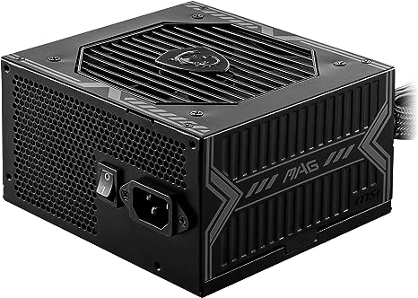 MSI MAG A650BN Gaming Power Supplyr - 80 Plus Bronze Certified 650W - Compact Size - ATX PSU