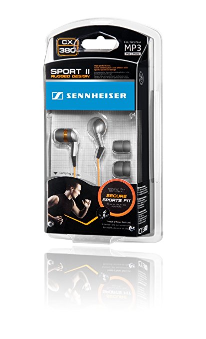 Sennheiser CX380 Sport Series Noise Isolating Earphones