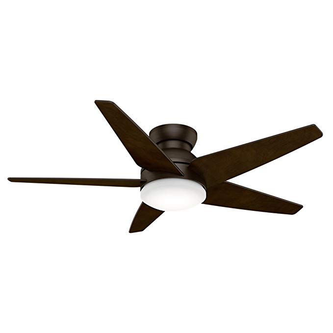 Casablanca 59356 52" Isotope Ceiling Fan with Light with Wall Control, Large, Brushed Cocoa