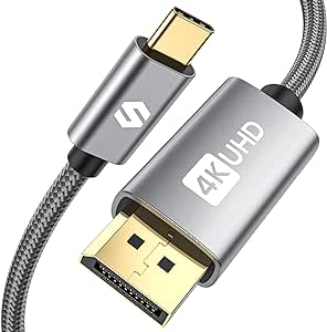 Silkland USB C to DisplayPort Cable 1M [4K@60Hz, 2K@144Hz 165Hz, 1080P@240Hz] Type C to DP Cord (Thunderbolt 3/4) Compatible with MacBook Pro/Air, iMac, iPad Pro, XPS 13/15, Surface Book