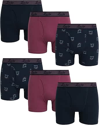 Lucky Brand Men's Underwear – Classic Boxer Briefs (6 Pack)