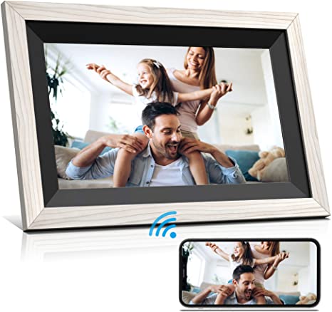 Jeemak WiFi Digital Photo Frame 12.5 inch Picture Frame with HD IPS Touch Screen Portrait or Landscape Stand Auto-Rotate Share Photos and Videos via App at Anytime and Anywhere